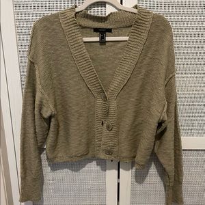 Forever 21 Light Olive Sweater Size M